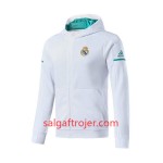 Real Madrid Trainingsjacke Hoodie 2017-18 Hvid